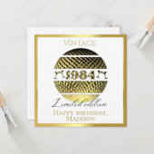 Vintages Gold von 1984, 40. Karte (Vorderseite/Rückseite Beispiel)