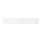 Vintages Gold Wappen Monogram Wedding Einladungsbanderole (Flach)
