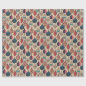 Vintages Gold Xmas Schmuckpapier Geschenkpapier (Flach)