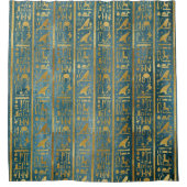 Vintages Goldägyptischer Papierdruck Duschvorhang (Vorderseite)