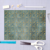 Vintages Goldägyptischer Papierdruck Seidenpapier (Handwerk)