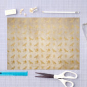 Vintages Goldägyptischer Papierdruck Seidenpapier (Handwerk)