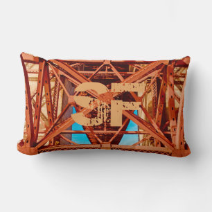 Vintages Golden Gate Bridge Lumbar Kissen