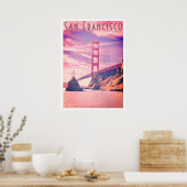 Vintages Golden Gate Bridge Travel Poster (Küche)