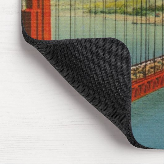 Vintages Golden Gate Brücke Mousepad (Ecke)