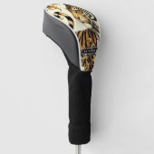 Vintages Golden Tiger Gemälde Golf Headcover (angewinkelt)