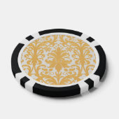 Vintages goldenes Verziertes Muster Pokerchips (Einzeln)