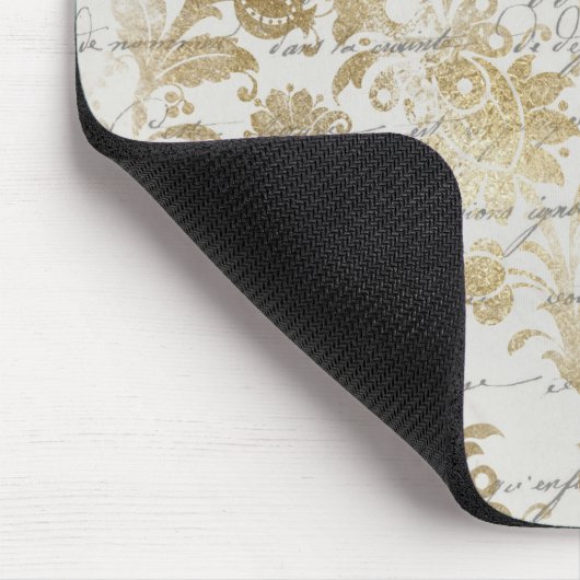 Vintages Goldflor Mousepad (Ecke)