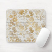 Vintages Goldflor Mousepad (Mit Mouse)