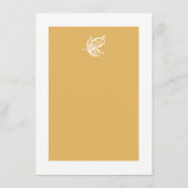 Vintages Goldmedaille-Glitzer-Hochzeitmenü Menükarte (Rückseite)