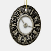 Vintages Goldmetallclockface Keramikornament (Rechts)