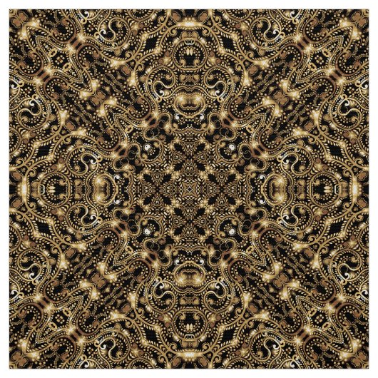 Vintages Goldmuster Stoff (Muster)