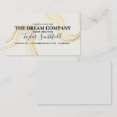 Vintages Goldmuster Visitenkarte (Vorne/Hinten)