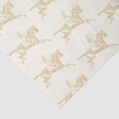 Vintages Goldrausch Seidenpapier (Detail)