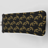 Vintages Goldschatten-Muster Golf Headcover (Vorderseite)