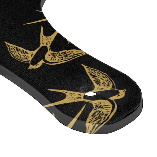 Vintages Goldschatten-Muster Schneidebrett (Ecke)