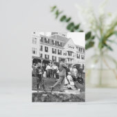 Vintages Golf, 1890s Postkarte (Stehend Vorderseite)