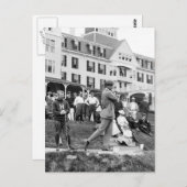 Vintages Golf, 1890s Postkarte (Vorne/Hinten)