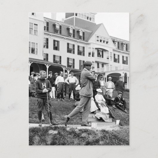 Vintages Golf, 1890s Postkarte (Vorderseite)