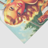 Vintages Golf-Button Seidenpapier (Ausschnitt)