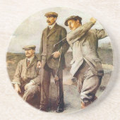 Vintages Golf Getränkeuntersetzer (Vorne)