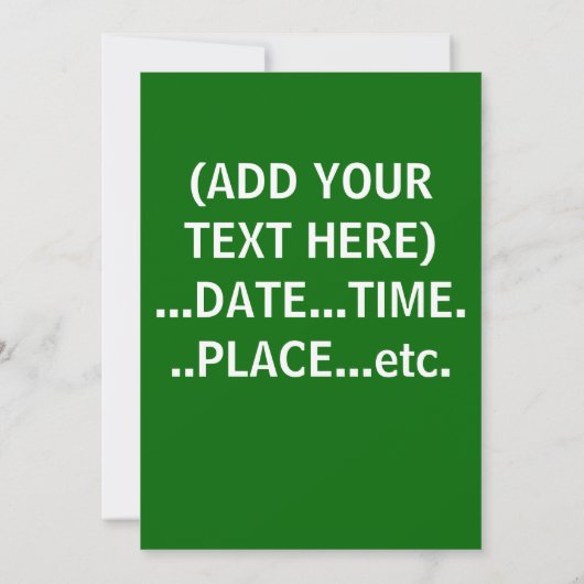 Vintages Golf Outing Einladung (Rückseite)