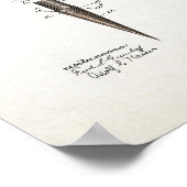 Vintages Golf T-Shirt Patent 1899 Poster (Ecke)