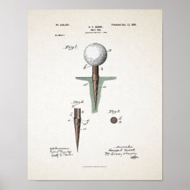 Vintages Golf T-Shirt Patent 1899 Poster