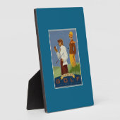 "Vintages Golfen" Fotoplatte (Seite)