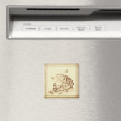 Vintages Golfmagnet Magnet (In Situ (Geschirrspüler))