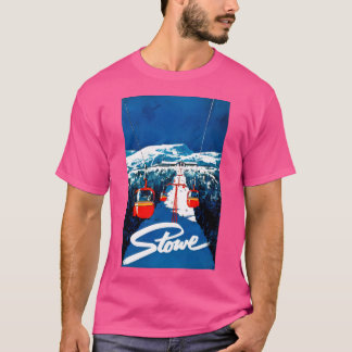 Vintages Gondola Winter Travel Ski Poster T-Shirt