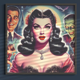 Vintages Goth-Button Poster