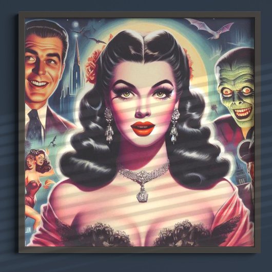 Vintages Goth-Button Poster