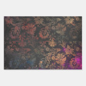 Vintages Gothic Damask Wrapping Paper | elegant Geschenkpapier Set (Vorderseite 2)