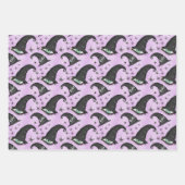 Vintages Gothic Pumpkin Hexenhut Halloween-Geschen Geschenkpapier Set (Vorderseite 2)