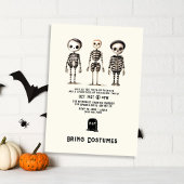 Vintages Gothic Skeletons Halloween-Party Einladung