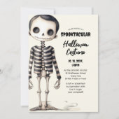 Vintages Gothic Skeletons Party Einladung (Vorderseite)