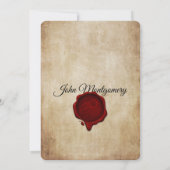 Vintages Gothic-Skull-Halloween-Party Einladung (Rückseite)