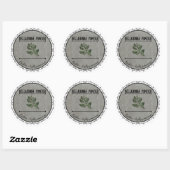 Vintages gotisches Belladonna-Set Runder Aufkleber (Blatt)