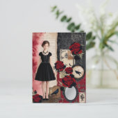 Vintages gotisches Elegant Whimsical Postkarte (Stehend Vorderseite)
