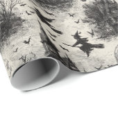 Vintages gotisches Halloween Geschenkpapier (Rolleneckpunkt)