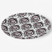 Vintages gotisches Halloween Pappteller (Schrägansicht)