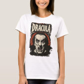 Vintages gotisches Retro-Dracula Halloween T-Shirt (Vorderseite)
