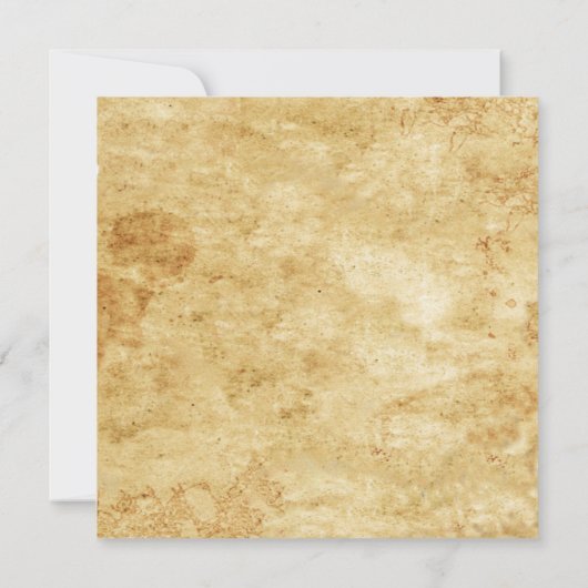 Vintages Gotisches Skelett Wichtige Hochzeit Dankeskarte (Rückseite)