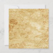 Vintages Gotisches Skelett Wichtige Hochzeit Save The Date (Rückseite)