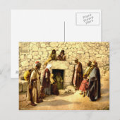 Vintages Grabmal von Lazarus Bethany Israel 1890 Postkarte (Vorne/Hinten)