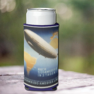 Vintages Graf Zeppelin-Reiseplakat Selters Dosenkühler