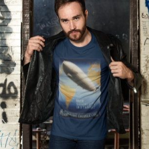 Vintages Graf Zeppelin-Reiseplakat T-Shirt