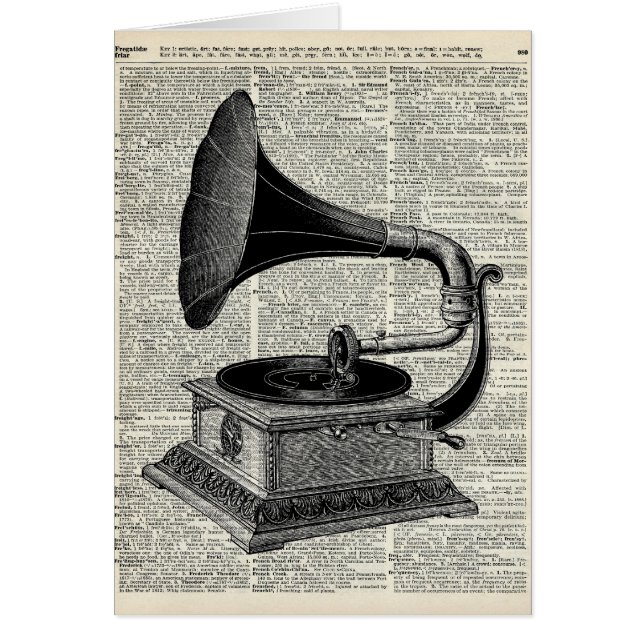 Vintages Grammophon (Vorne)