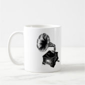 Vintages Grammophon Kaffeetasse (Links)